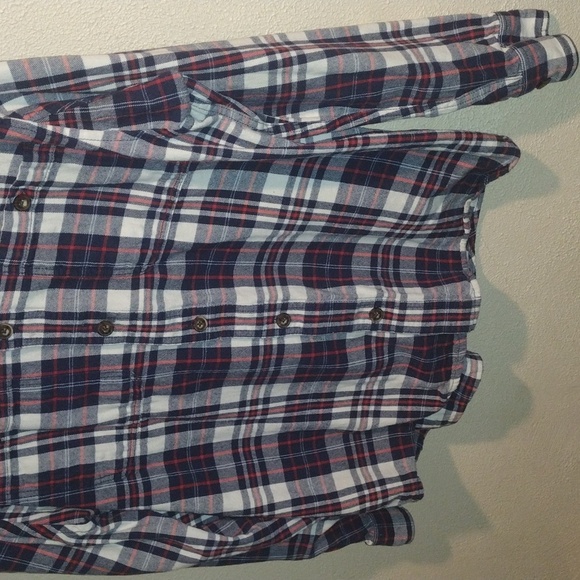 Duluth Trading Company Thick Flannel Untucked Relaxed Fit Plaid 100% Cotton M - Picture 3 of 5